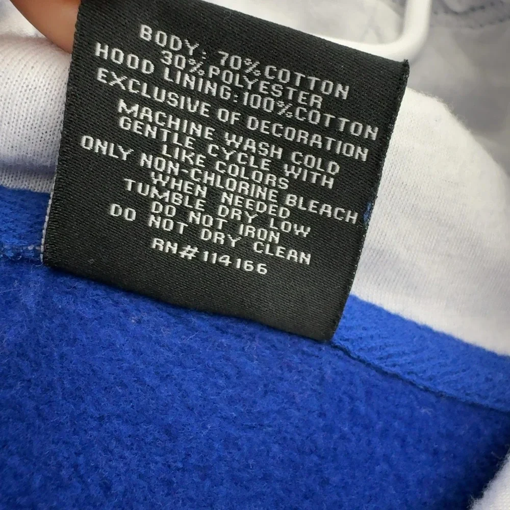 Duke Colosseum Hoodie Mens S Blue Cotton Blend Pullover Collegiate Sports‎ Style